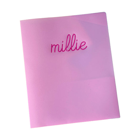 Back to School: Custom Embroidered School Folder