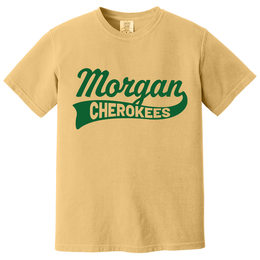Morgan Cherokees: Soft Flock Varsity Tee