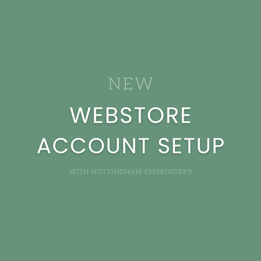 New Webstore Account Setup