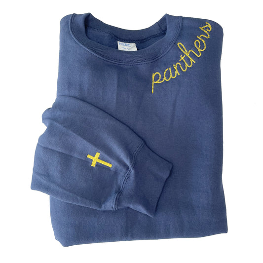 Saint Paul Panthers | Chain Stitched Collar Crewneck