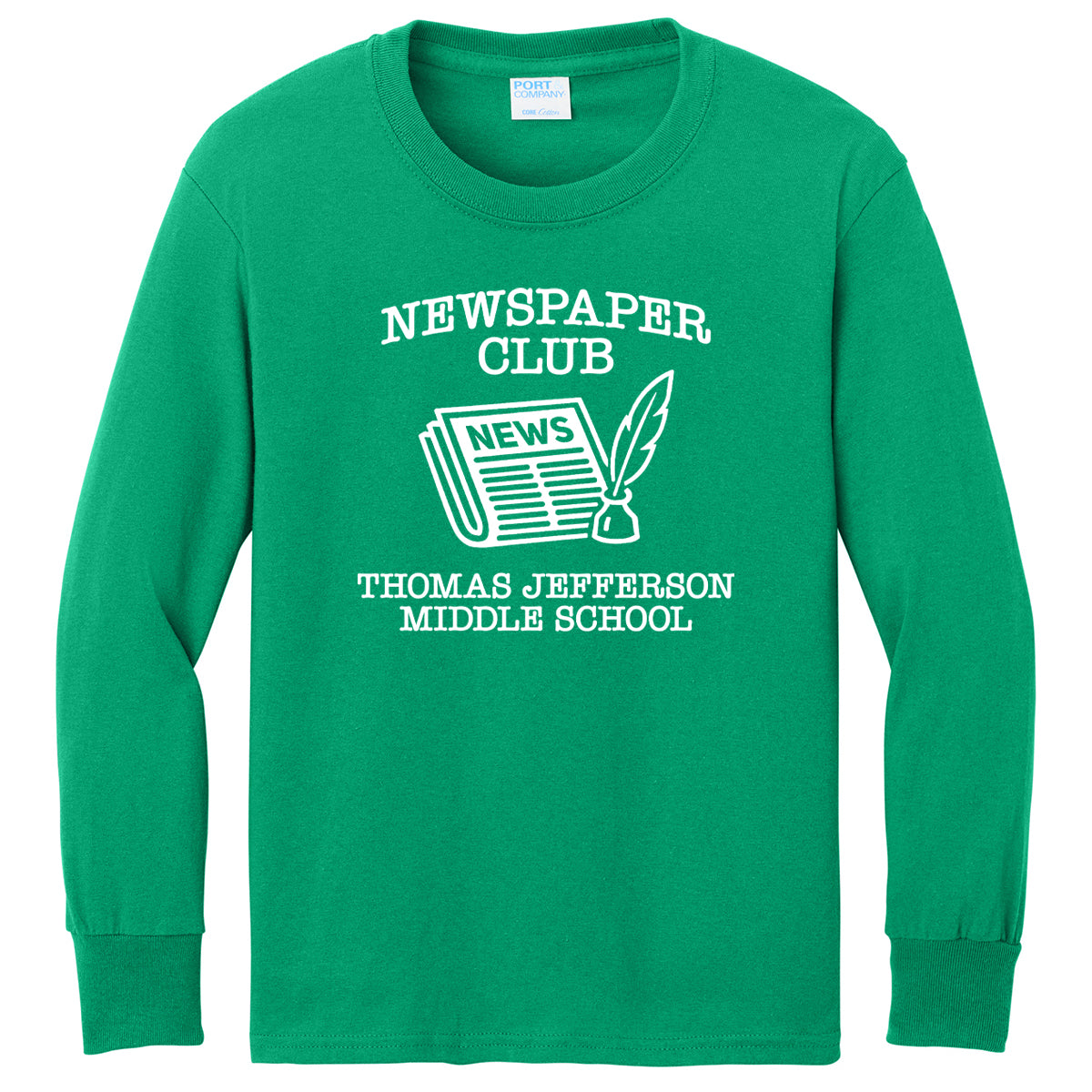 Thomas Jefferson Middle School: Newspaper Club Shirt