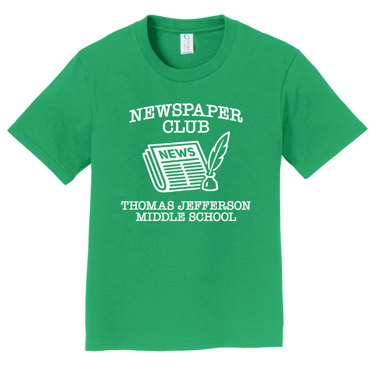 Thomas Jefferson Middle School: Newspaper Club Shirt