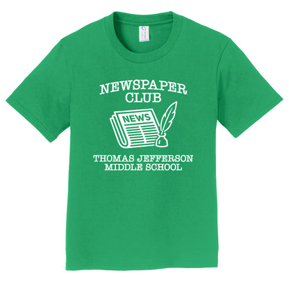 Thomas Jefferson Middle School: Newspaper Club Shirt