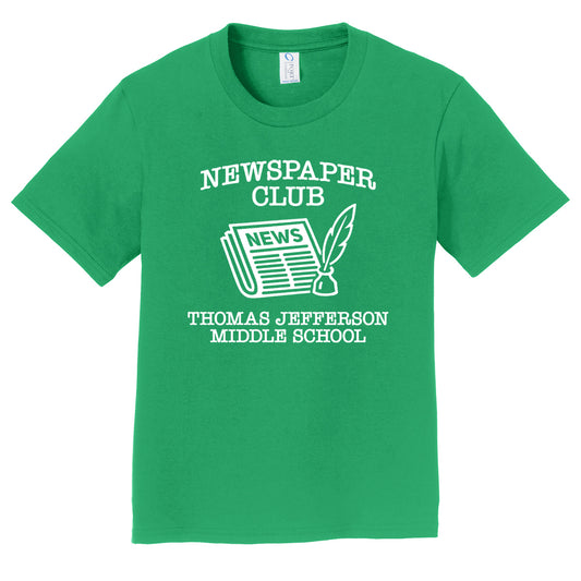 Thomas Jefferson Middle School: Newspaper Club Shirt