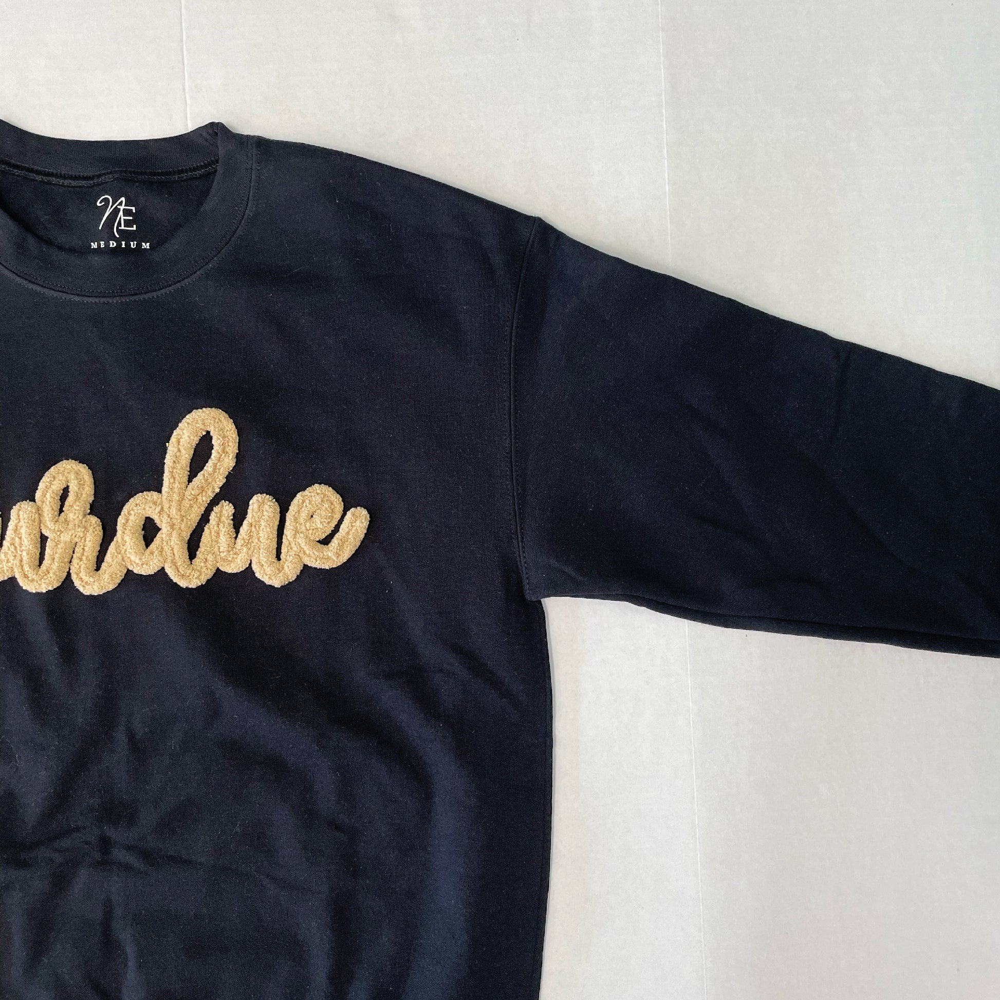 purdue football hockey yarn embroidery sweatshirt