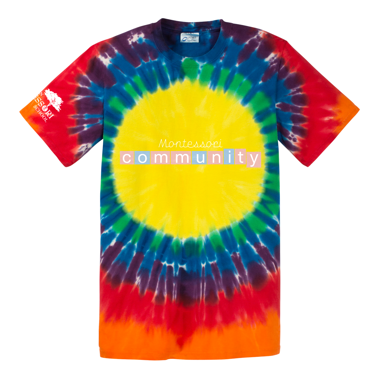 Chesterton Montessori School: Tie Dye Short Sleeve T-Shirt