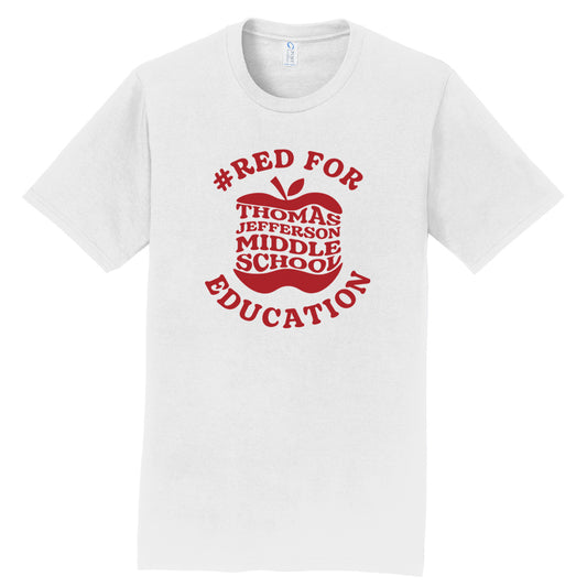 Thomas Jefferson Middle School: #RedForEd Teachers Tee