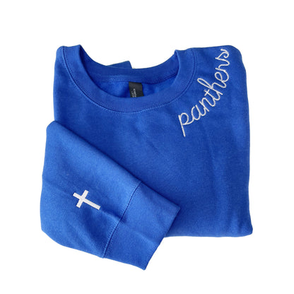 Saint Paul Panthers | Chain Stitched Collar Crewneck