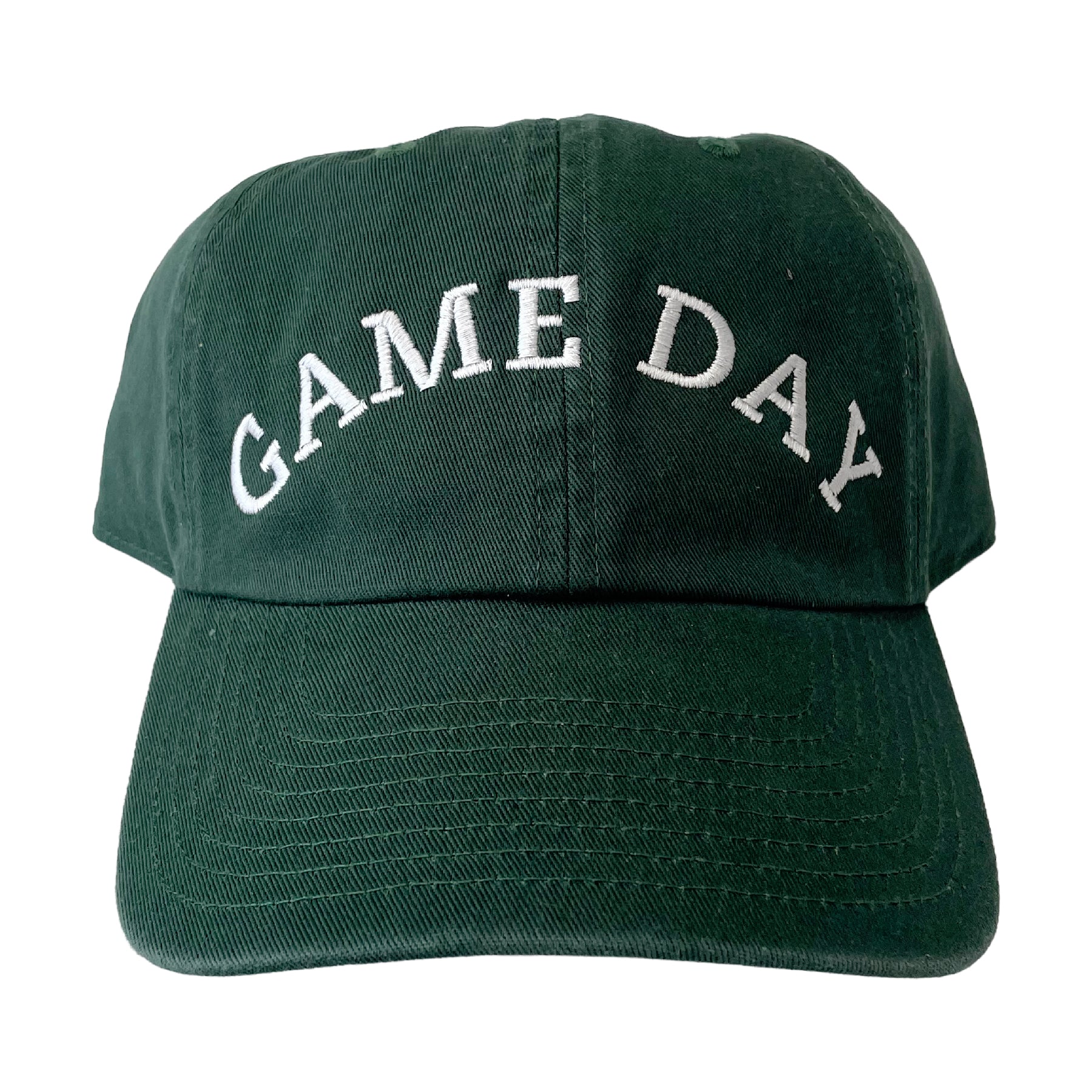 green game day embroidered hat