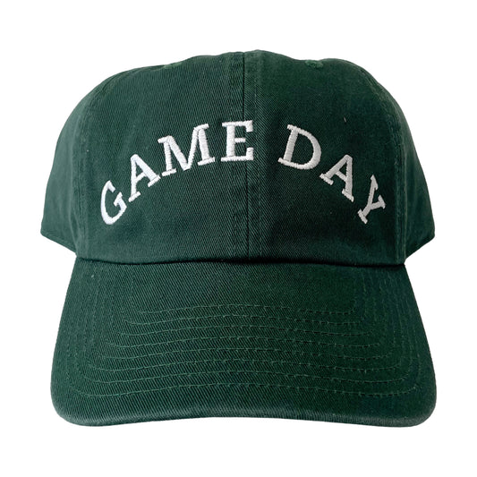 green game day embroidered hat