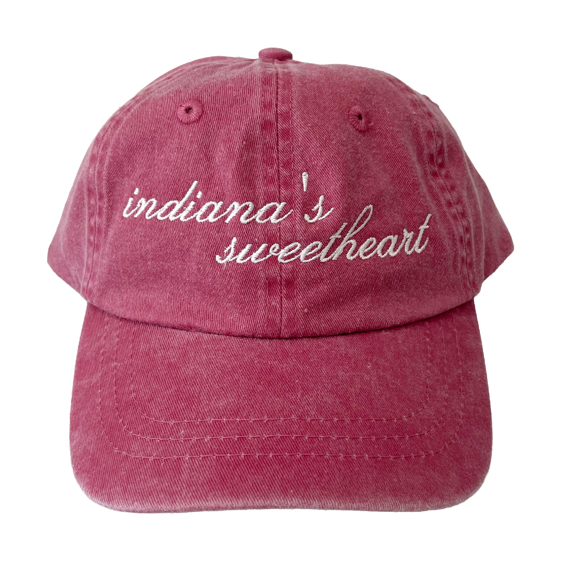 red indiana's sweetheart embroidery hat indiana hoosiers