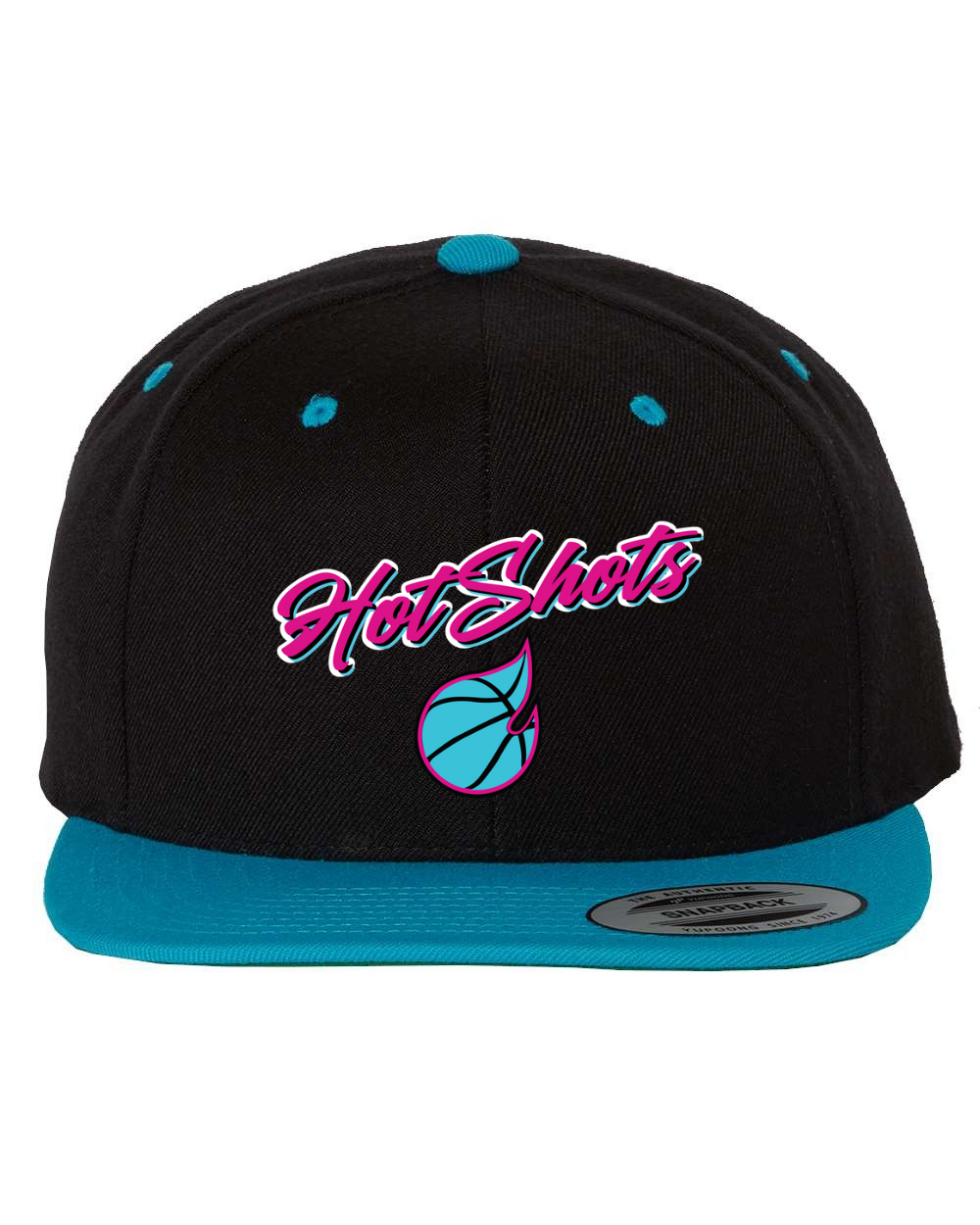 Hot Shots | Flatbill Adjustable Hat- Embroidered