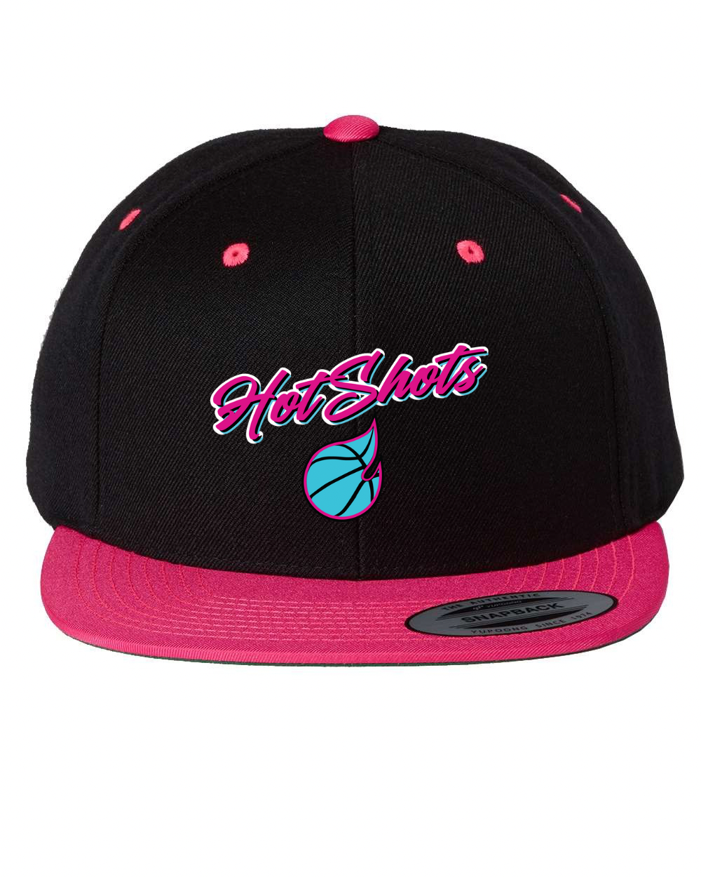 Hot Shots | Flatbill Adjustable Hat- Embroidered