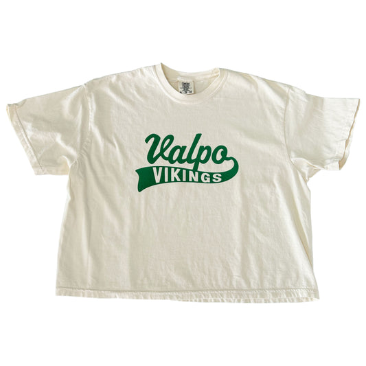 Valparaiso Vikings: Soft Flock Varsity Boxy Tee