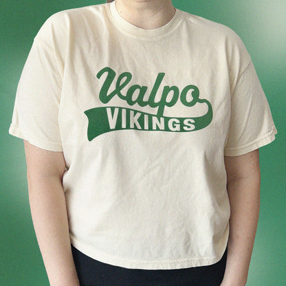 Valparaiso Vikings: Soft Flock Varsity Boxy Tee