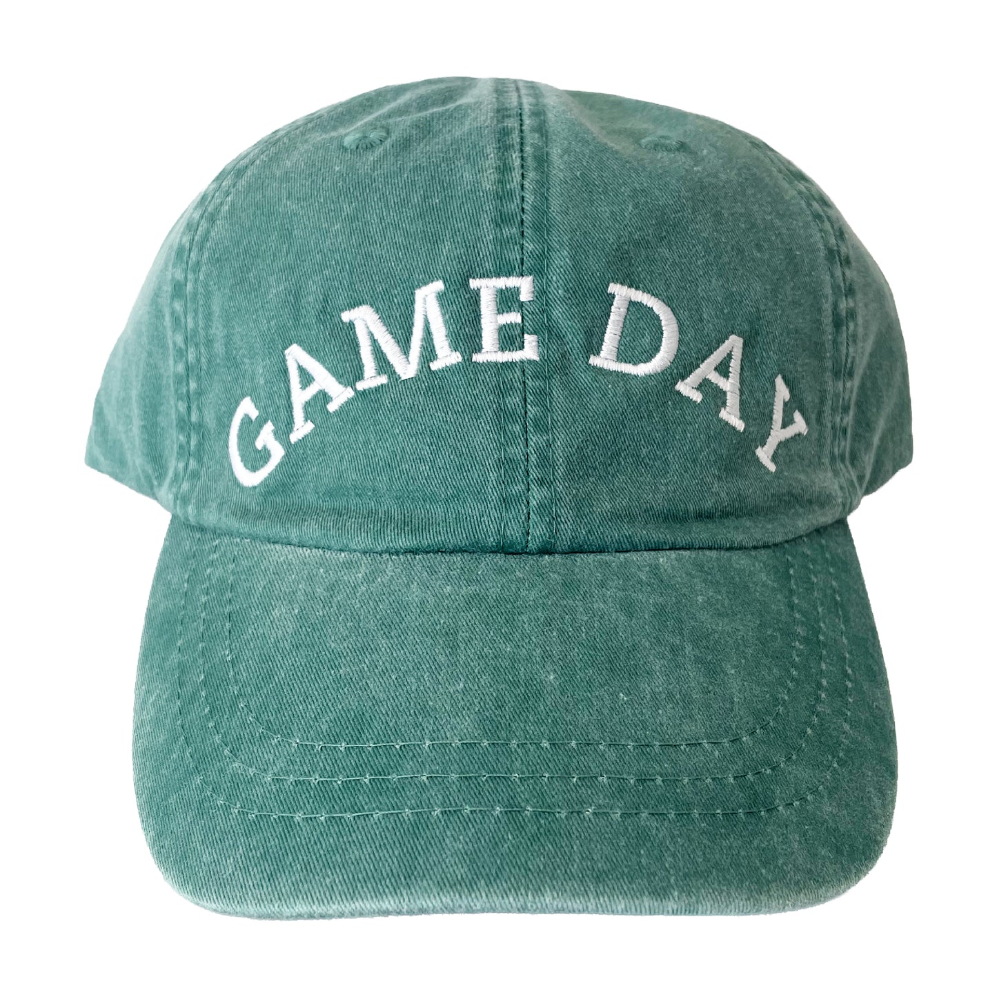 green game day embroidery hat