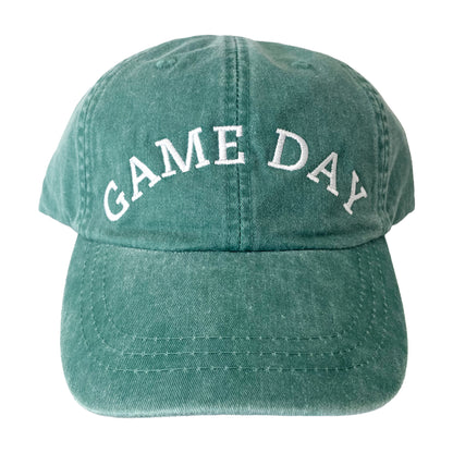 green game day embroidery hat