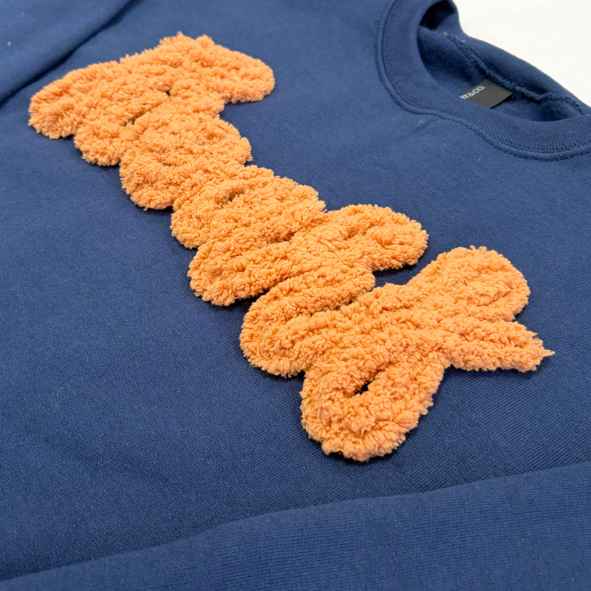 chicago bears yarn chenille embroidery sweatshirt for super bowl playoffs nfl