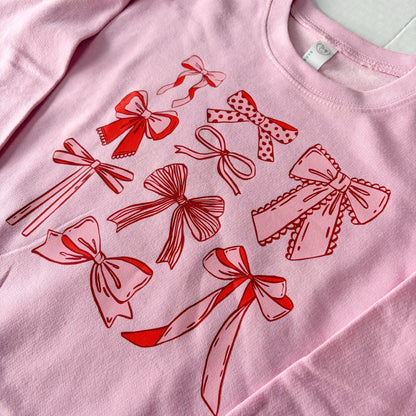 Valentine's Day | Bow Grid Crewneck