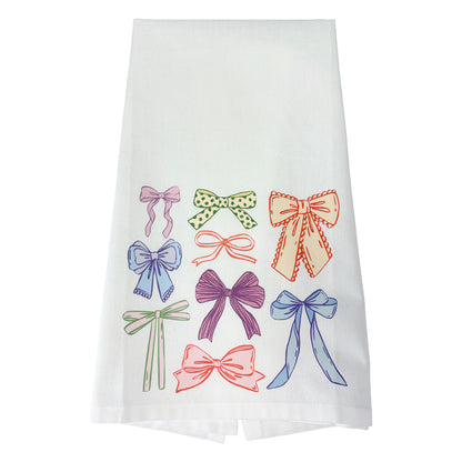 Valentine's Day | Bow Grid Tea Towel