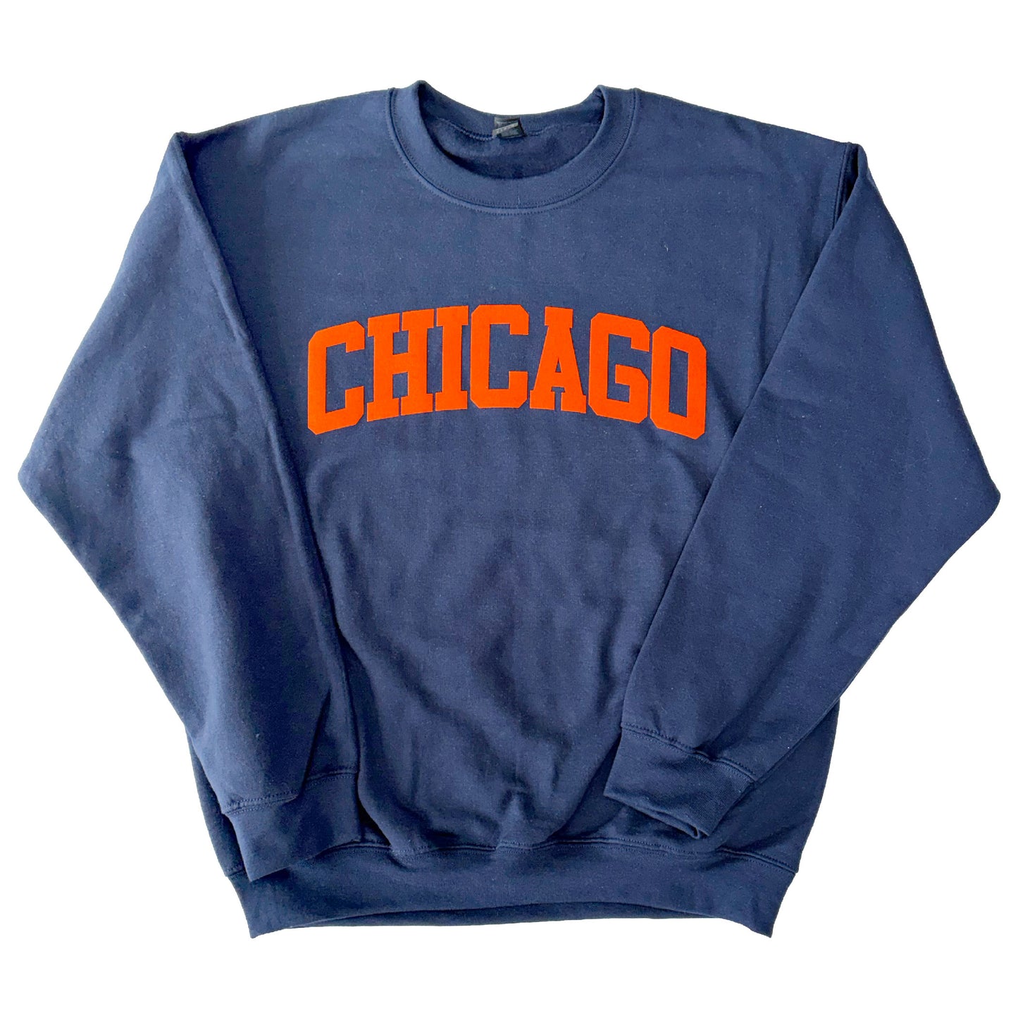 chicago bears soft flock crewneck sweatshirt for playoffs super bowl nfl