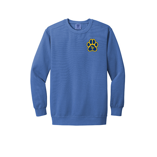 St. Paul Panthers Custom Comfort Colors® Ring Spun Crewneck Sweatshirt - Nottingham Embroidery