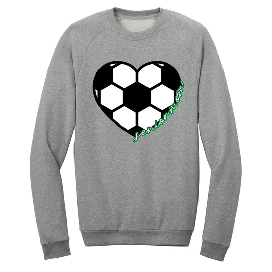 Valparaiso Soccer: Girls Soccer Senior Mom Crewneck Sweatshirt