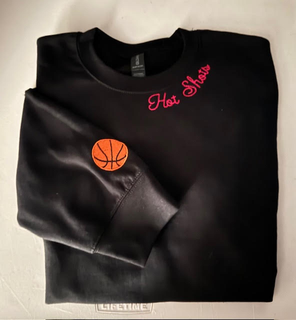 Hot Shots |Embroidered Chainstitch Collar and Basketball Cuff