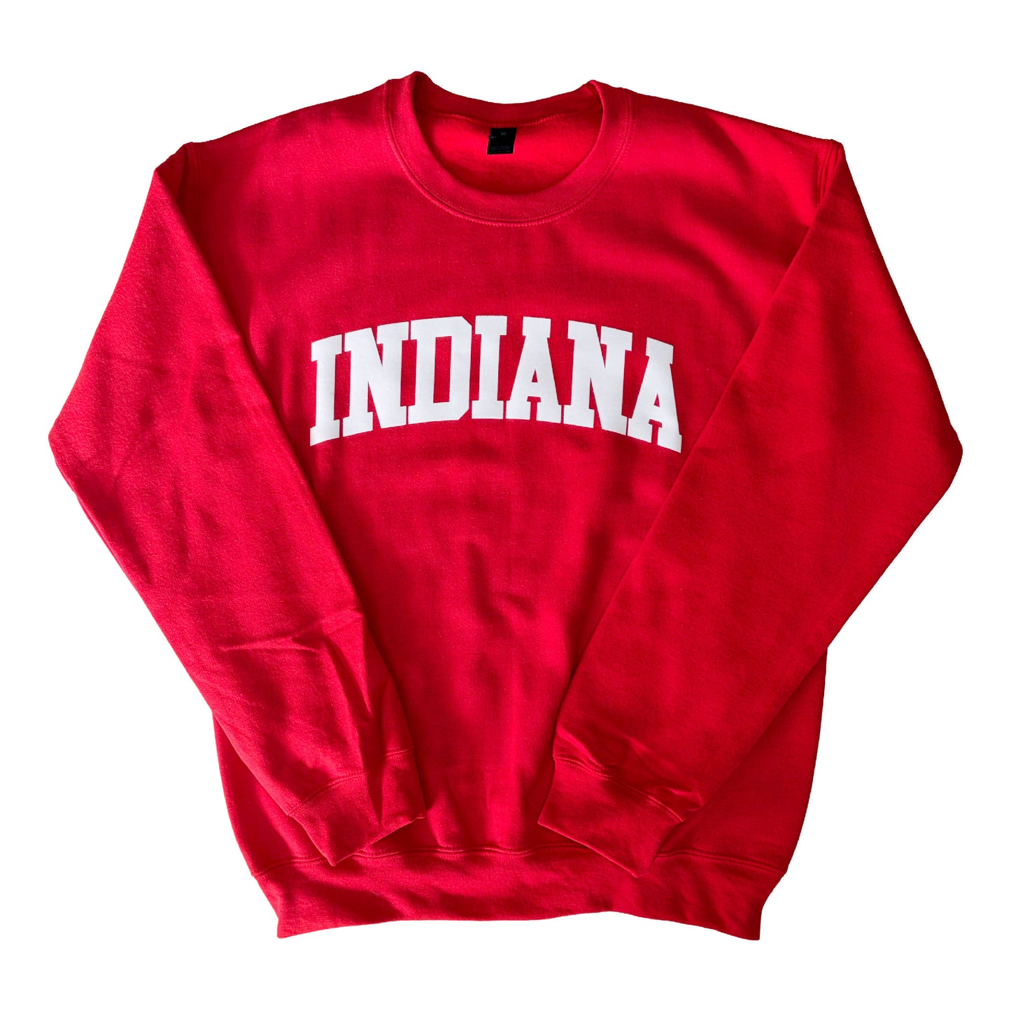 indiana hoosiers football soft flock vintage crewneck sweatshirt