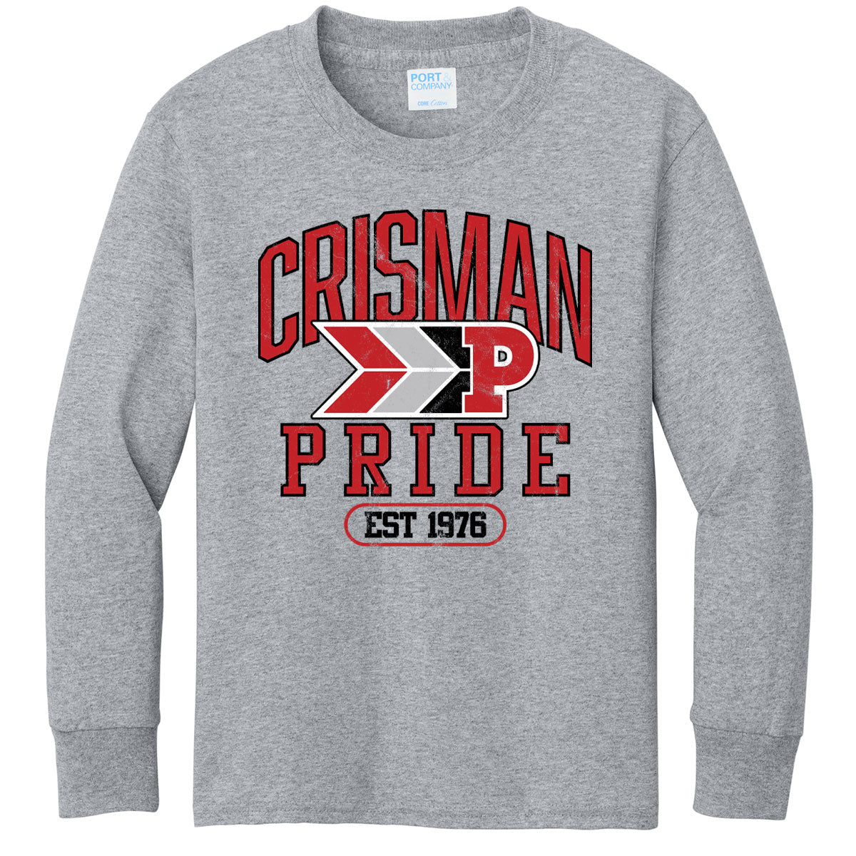 Crisman Elementary School | Pride Distressed Shirt