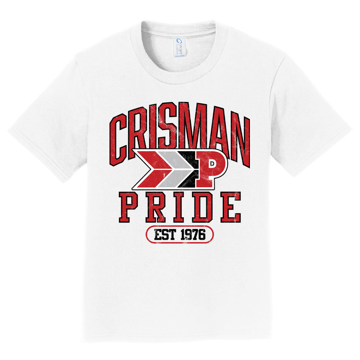 Crisman Elementary School | Pride Distressed Shirt