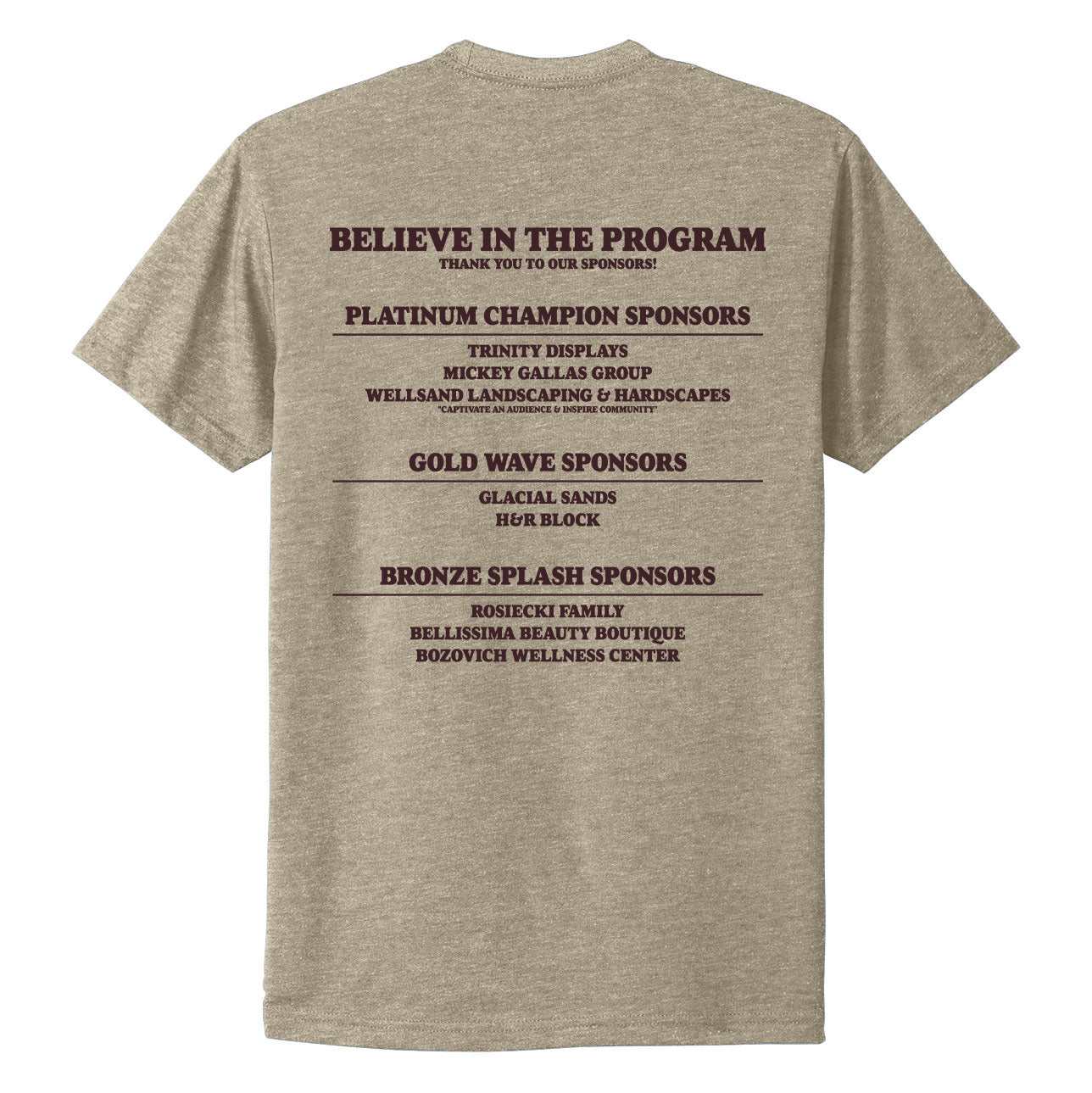 Duneland Swim Club: Sponsor Tee