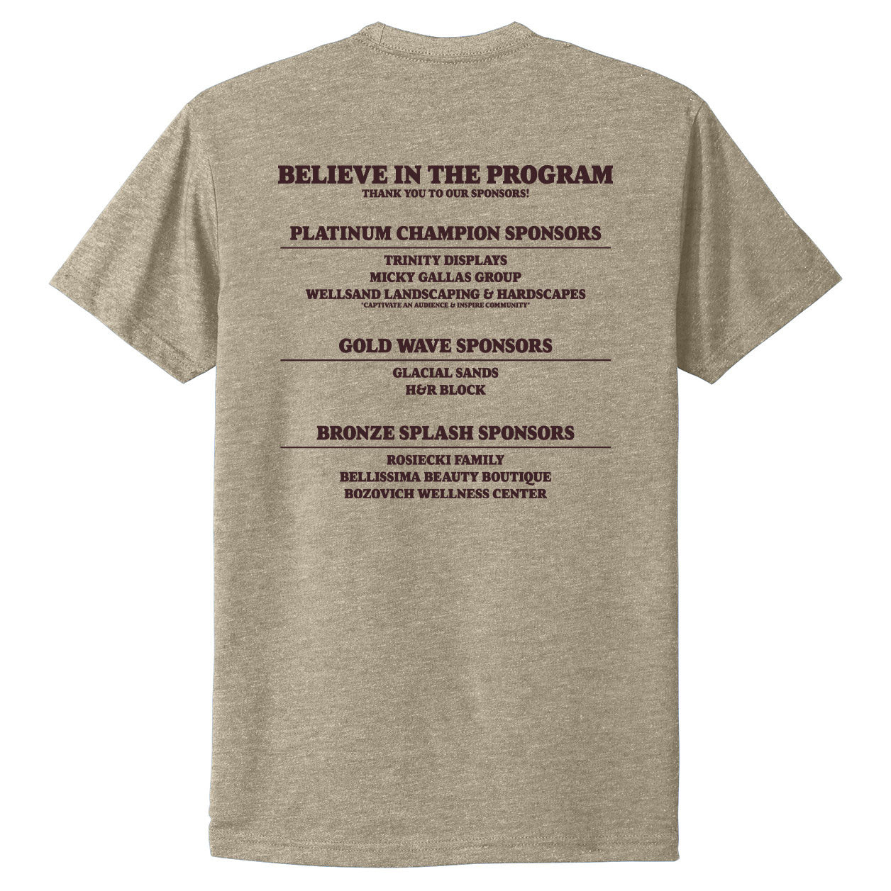 Duneland Swim Club: Sponsor Tee