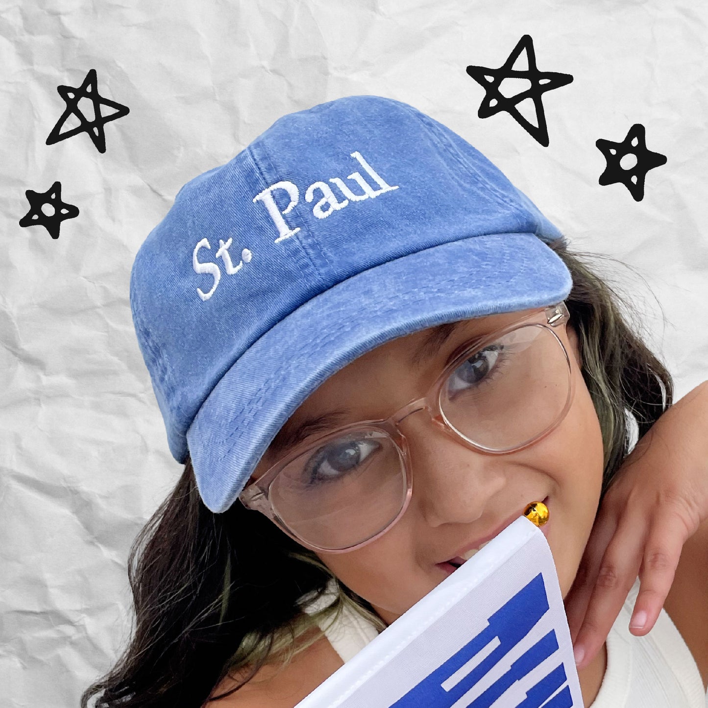 Saint Paul Panthers: Simple Washed Hat
