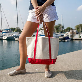 Custom Boat Tote: "Thanks for bringing our vision to life!" - Nottingham Embroidery