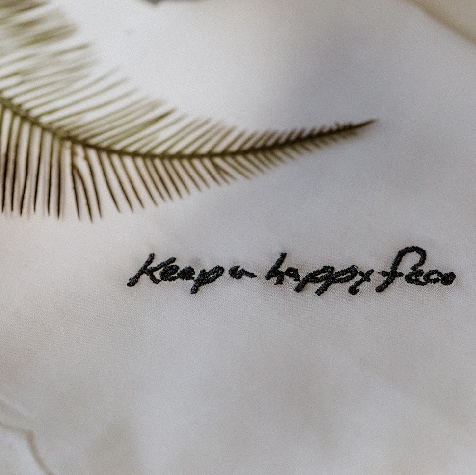 Custom Embroidery Handkerchief | "We will cherish forever!" - Nottingham Embroidery